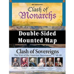 Clash of Sovereigns / Clash of Monarchs mounted map