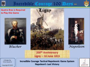 Incredible Courage 100 Days - Ligny